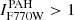Mathematical equation: $ {I^{\mathrm{PAH}}_{\mathrm{F770W}}} > 1 $