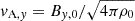 Mathematical equation: $ v_{\mathrm{A},y}=B_{y,0}/\sqrt{4\pi\rho_0} $