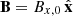 Mathematical equation: $ \mathbf{B}=B_{x,0}\,\hat{\mathbf{x}} $