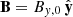 Mathematical equation: $ \mathbf{B} = B_{y,0}\,\hat{\mathbf{y}} $