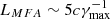 Mathematical equation: $ L_{MFA}\sim 5c \gamma_{\mathrm{max}}^{-1} $