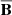 Mathematical equation: $ \overline{\mathbf{B}} $