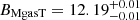 Mathematical equation: $ B_{\mathrm{MgasT}} = 12.19_{-0.01}^{+0.01} $