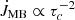 Mathematical equation: $ \dot{J}_{\mathrm{MB}}\propto \tau_c^{-2} $
