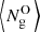 Mathematical equation: $ \left\langle N_{\mathrm{g}}^{\mathrm{O}} \, \right\rangle $