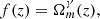 Mathematical equation: $$ \begin{aligned} f(z) = \Omega _{m}^{\gamma }(z), \end{aligned} $$