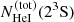 Mathematical equation: $ N_{\mathrm{HeI}}^{\mathrm{(tot)}}(2^3\mathrm{S}) $