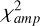 Mathematical equation: $\chi^2_{amp}$