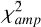 Mathematical equation: $\chi^2_{amp}$