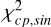 Mathematical equation: $\chi^2_{cp,sin}$