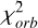 Mathematical equation: $\chi^2_{orb}$