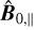 Mathematical equation: ${{\hat B}_{0,\parallel }}$