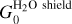 Mathematical equation: $\[G_{0}^{\mathrm{H}_{2} \mathrm{O} ~\mathrm{shield}}\]$