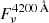 Mathematical equation: $ F_{\nu}^{4200\,\AA} $