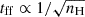 Mathematical equation: $ t_{\mathrm{ff}}\propto 1/\sqrt{n_{\mathrm{H}}} $