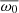 Mathematical equation: $ \overline{\omega_0} $