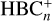 Mathematical equation: ${\rm{HBC}}_n^ + $