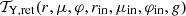 Mathematical equation: $ {\cal T}_{\mathrm{Y,ret}}(r,\mu,\varphi,r_{\mathrm{in}},\mu_{\mathrm{in}}, \varphi_{\mathrm{in}},g) $