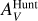 Mathematical equation: $A_V^{{\rm{Hunt}}}$