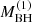 Mathematical equation: $ M_{\mathrm{BH}}^{(1)} $