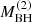 Mathematical equation: $ M_{\mathrm{BH}}^{(2)} $