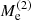 Mathematical equation: $ M_{\mathrm{e}}^{(2)} $