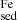 Mathematical equation: $ _{\mathrm{sed}}^{\mathrm{Fe}} $