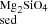 Mathematical equation: $ _{\mathrm{sed}}^{\mathrm{Mg}_2\mathrm{SiO}_4} $