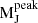 Mathematical equation: $ \rm M_J^{peak} $