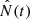 Mathematical equation: $ \hat{N}(t) $