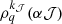 Mathematical equation: $ \rho^{k_\mathcal{J}}_{q}(\alpha \mathcal{J}) $