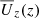 Mathematical equation: $ \overline{U}_z(z) $