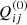 Mathematical equation: $ Q_{ij}^{(0)} $