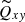 Mathematical equation: $ \widetilde{Q}_{xy} $
