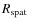 $R_{\rm spat}$