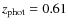 $z_{\rm phot}=0.61$