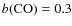 $b({{\rm CO}})=0.3$