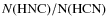$N(\rm {HNC})/N(\rm {HCN})$