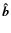 $\vec{\hat{b} }$