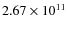 $2.67\times 10^{11}$