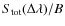 $S_{\rm tot}(\Delta \lambda )/B$
