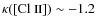 $\kappa([\mbox{Cl {\sc ii}}]) \sim -1.2$