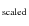 $_{\rm scaled}$