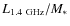 $L_{1.4~{\rm GHz}}/M_{*}$