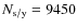 $N_{\rm s/y} = 9450$
